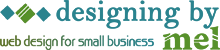 designing by mel logo